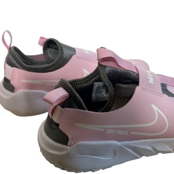 Nike Size 6 Youth Kids Girl Pink Gray Flex Runner 2 Sneaker Shoe Athletic School - Picture 2 of 9